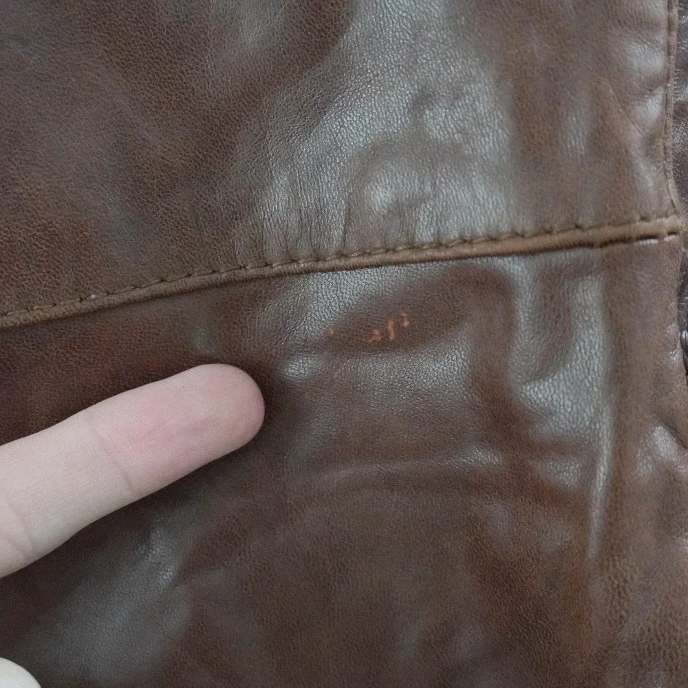 Vintage 70s J. Riggins Butter Soft Leather Blazer 40 Brown Two Button Sport Coat